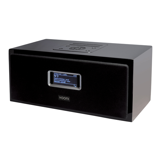 User Manuals: Vooni VIR810 Internet Radio