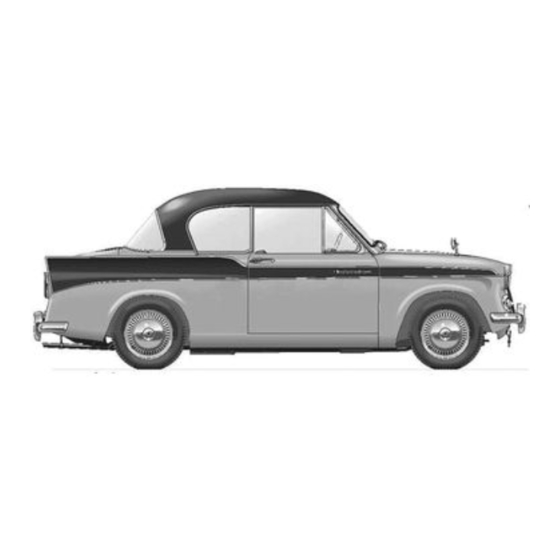 Sunbeam ALPINE III SERIES Workshop Manual