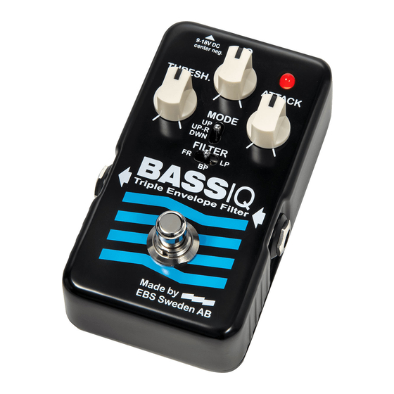 EBS BLUE LABEL BASS IQ User Manual