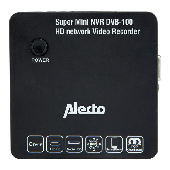 Alecto DVB-100 Mini NVR User Manual