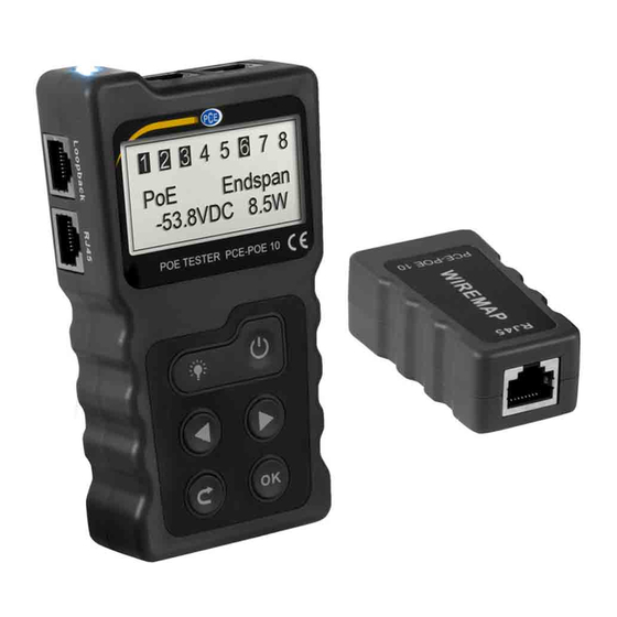 PCE Instruments PCE-POE 10 Manuals