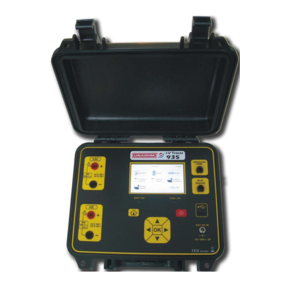 UNAOHM I-V Tracer 935 Manuals