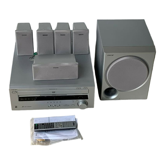Sony HT-C800DP Operating Instructions Manual