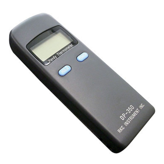 RKC INSTRUMENT DP-350 Instruction Manual