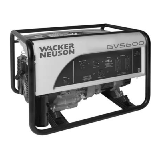 Wacker Neuson GV 5600A Operator's Manual