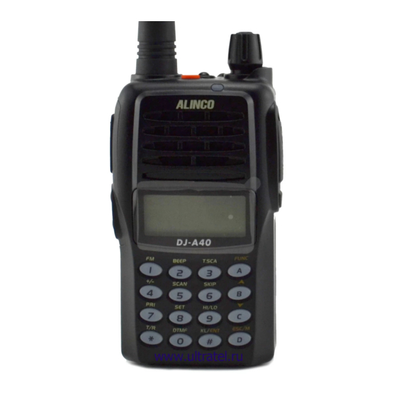 Alinco DJ-A40 Instruction Manual