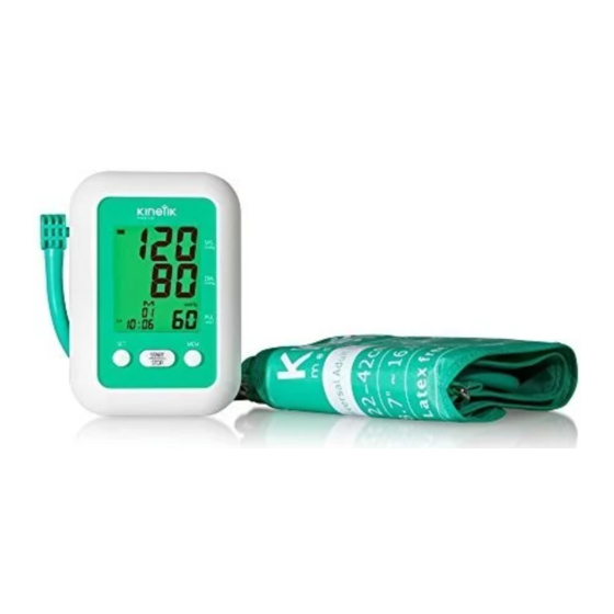 Kinetik BPx1TL Blood Pressure Monitor Manuals
