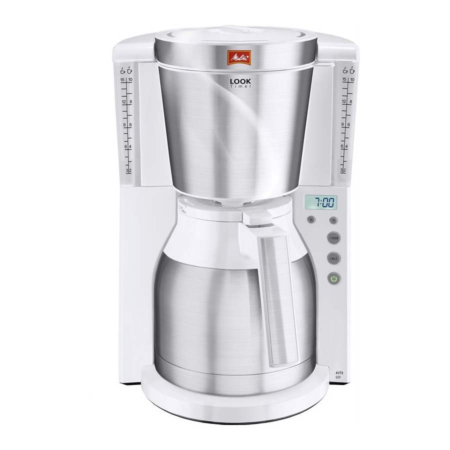 Melitta LOOK Therm Timer Operating Instructions Manual