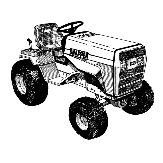 Snapper 1855A Series Parts Manual