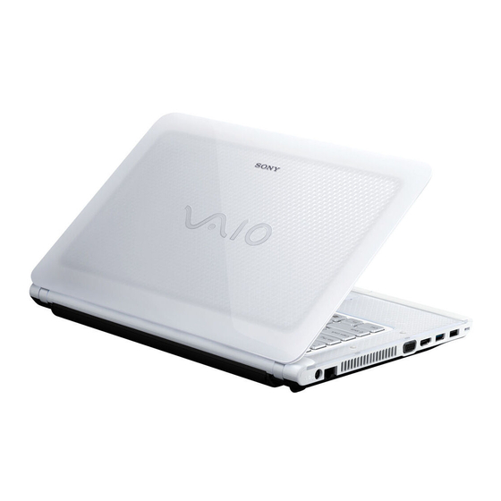 Sony VPCCA15FX Quick Start Manual