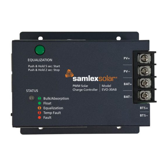 SamplexPower EVO-30AB Owner's Manual
