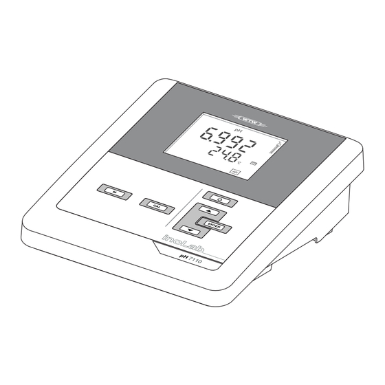 Xylem wtw pH 7110 Manuals
