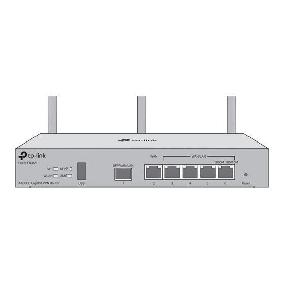 TP-Link Festa FR365 Installation Manual