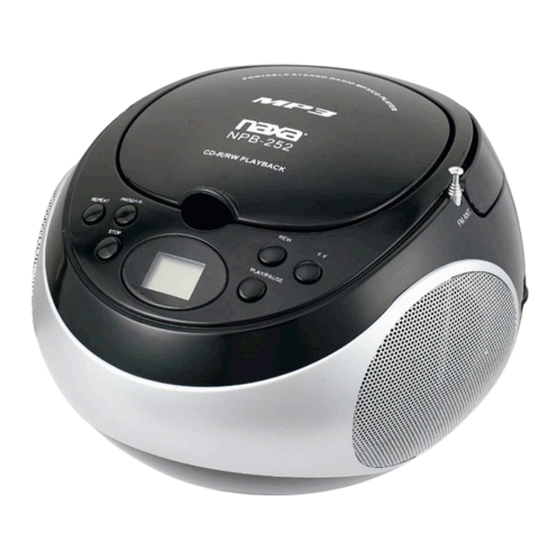 Naxa NPB-252 User Manual