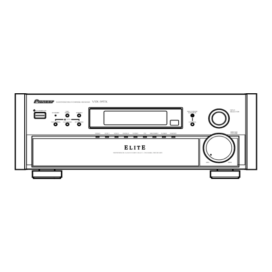 Pioneer Elite VSX-36TX Service Manual