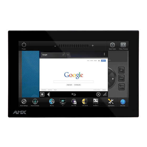 AMX MXD-701 Quick Start Manual