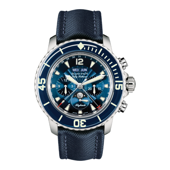 Blancpain FIFTY FATHOMS CHRONOGRAPHE FLYBACK QUANTIÈME COMPLET Manual