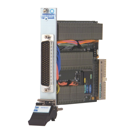 Pickering 40-657A Quick Start Manual