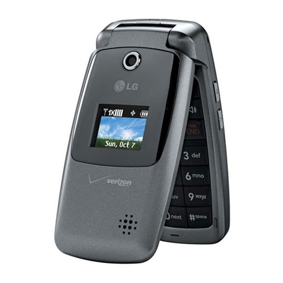 LG VX5400 Quick Reference Manual