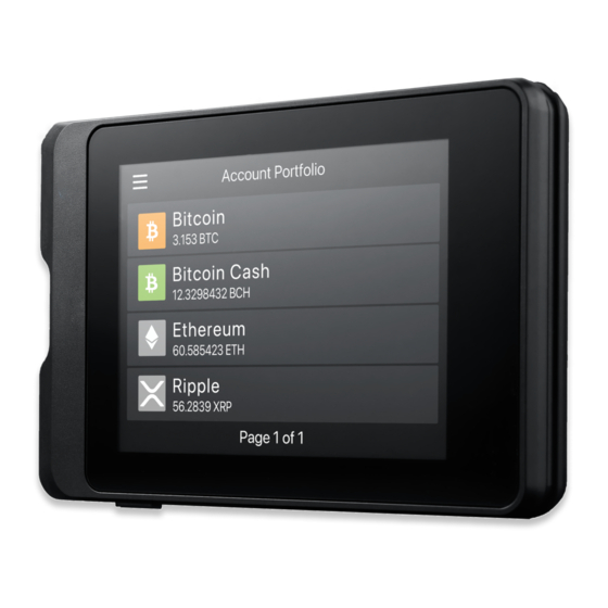SecuX W10 Quick Start Manual