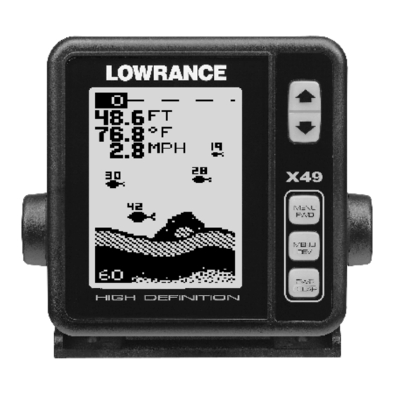 Lowrance X-29 Installation And Operation Instructions Manual