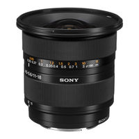 Sony SAL18200 - DT 18-200mm f/3.5-6.3 Aspherical ED High Magnification Zoom Lens Specifications