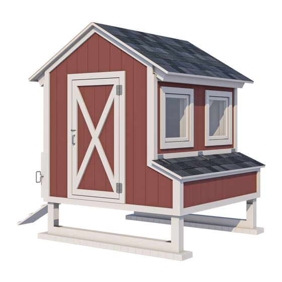 EASY COOPS Chicken Coop Plan 6x6 Assembly Instructions Manual