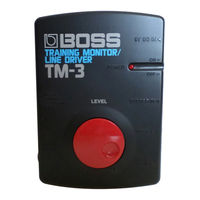 Boss training Monitor/Line Driver TM-3 Instructions Manual