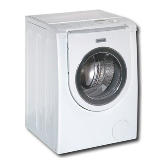 Siemens WFXD8400UC Front Load Washer Manuals