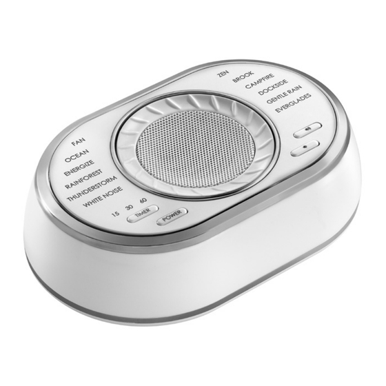 HoMedics SOUNDSPA ULTRA Instruction Manual
