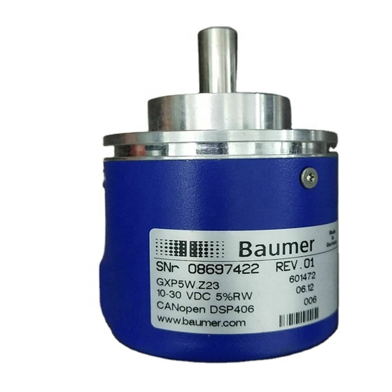 Baumer GXP5W Manuals