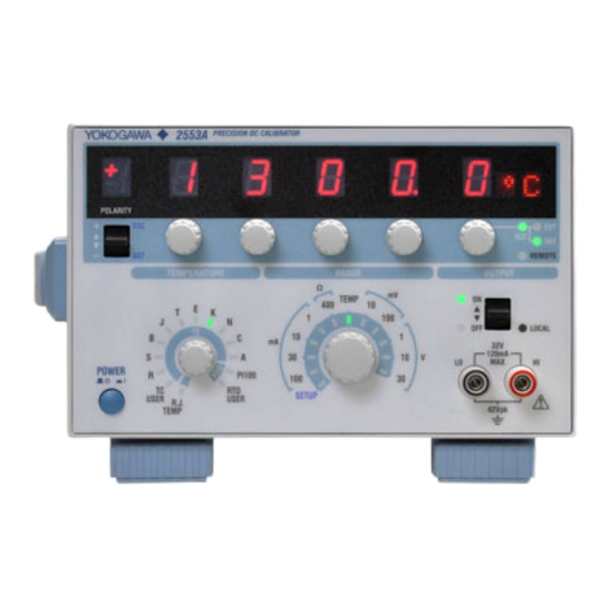 YOKOGAWA 2553A User Manual