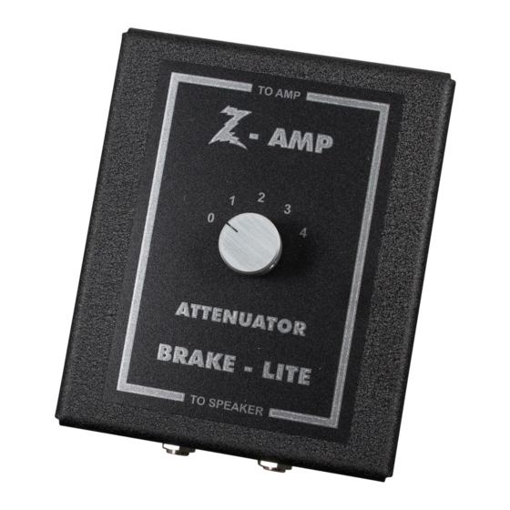 DR. Z Amplification Brake Lite Manual