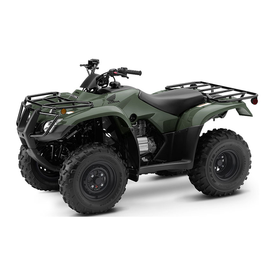 Honda FourTrax Recon TRX250TM 2019 Owner's Manual