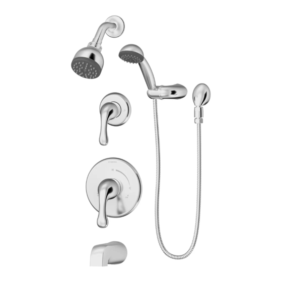 Symmons Unity Trim Series Installation & Operation Instructions
