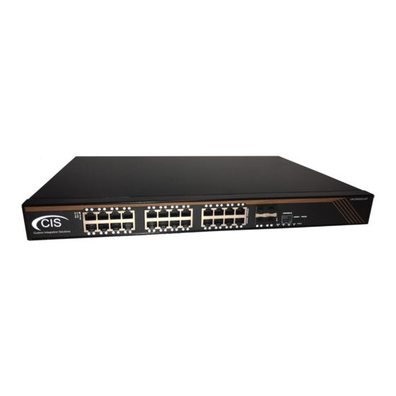 CIS -CRS328-24P Quick Start Manual