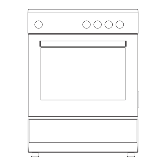 Tesla CG5400SW Freestanding Gas Oven Manuals