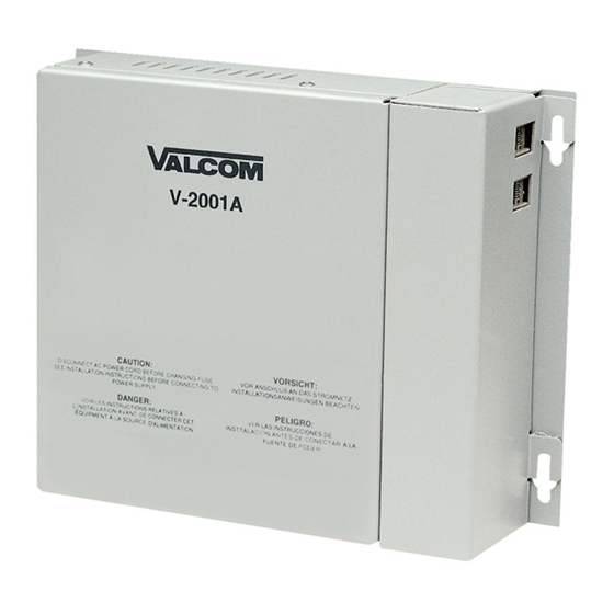 Valcom V-2001 Manuals