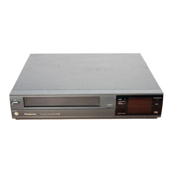 Panasonic NV-L25 Series Operating Instructions Manual