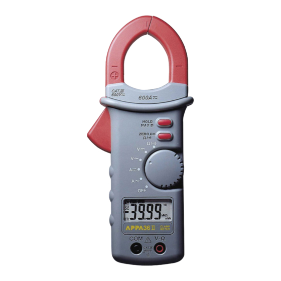 APPA 36II Instruction Manual