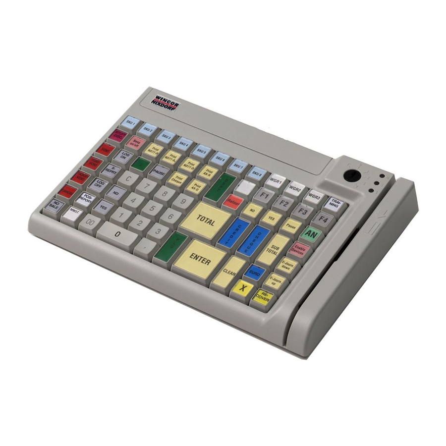 Wincor Nixdorf TA85 POS Keyboard Manuals