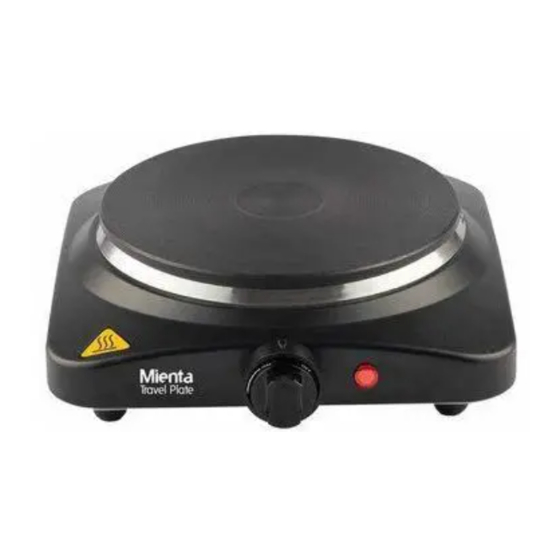 Mienta HP41425A Travel Hot Plate Manuals