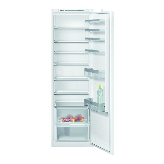 User Manuals: Siemens iQ300 KI R Series Built-in Fridge