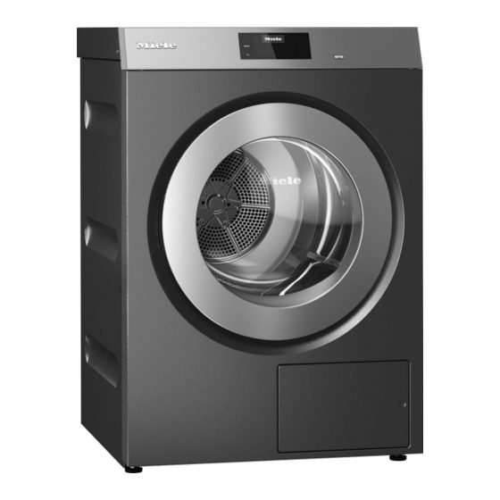 User Manuals: Miele PDR 910 G Professional Vented Dryer