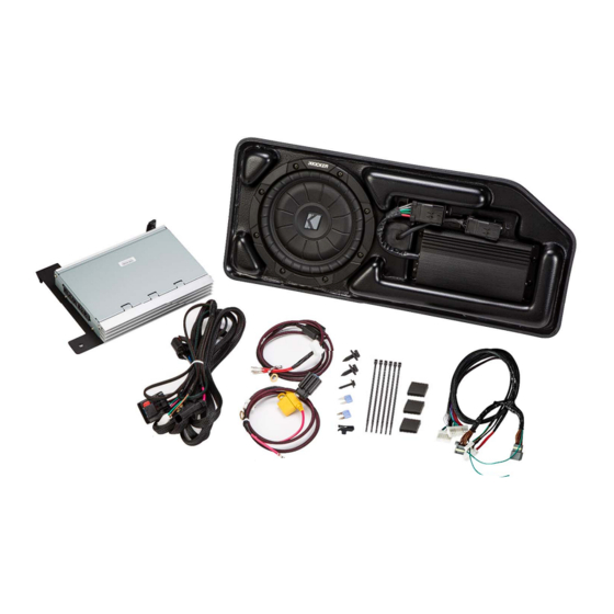 Kicker 19418149 Manual