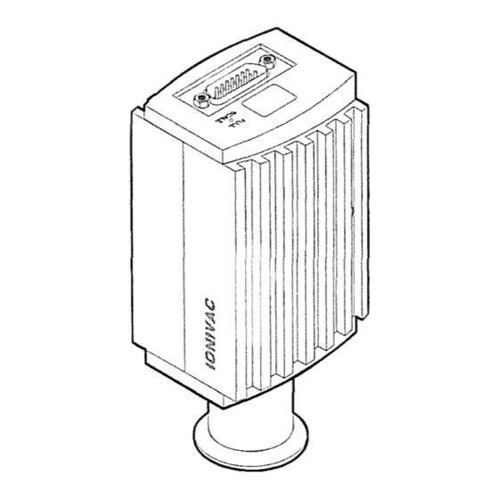 LEYBOLD IONIVAC ITR 90 Instruction Sheet