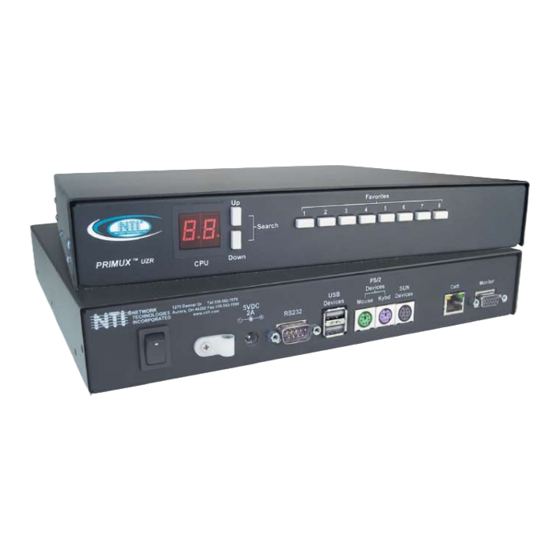 Network Technologies NTI PRIMUX PRIMUx-UZR Specifications