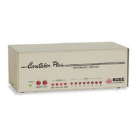 Rose electronics Caretaker Plus Automatic Switch Installation And Operation Manual