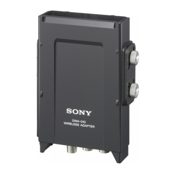Sony DWA-01D Manuals