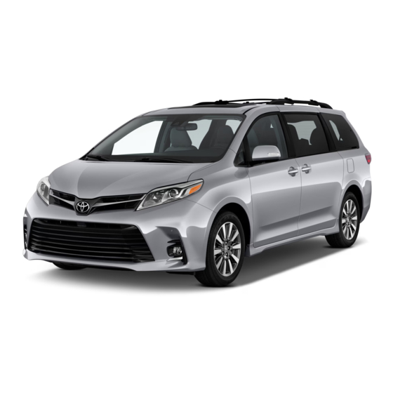 Toyota Sienna Quick Reference Manual